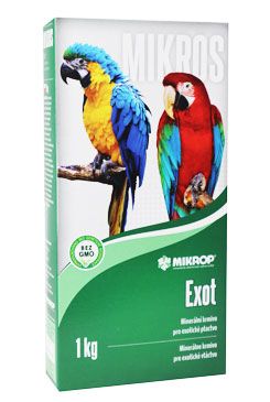 Mikros Exot pro papoušky plv 1kg krabička