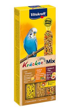 Vitakraft Bird Kräcker Andulka vejc/meruň/sez. tyč 3ks