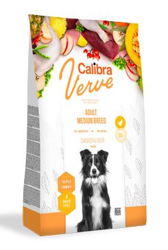 Calibra Dog Verve GF Adult Medium Chicken&Duck 12kg 