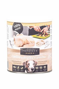 Topstein Kuře a dršťky v plechu 800g