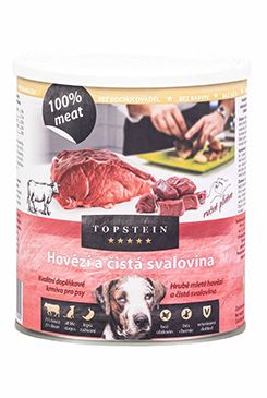 Topstein Hovězí a svalovina v plechu 800g