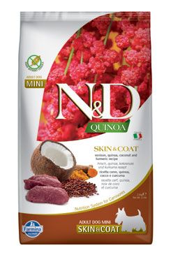 N&D Quinoa DOG Skin&Coat Venison Mini 2,5kg