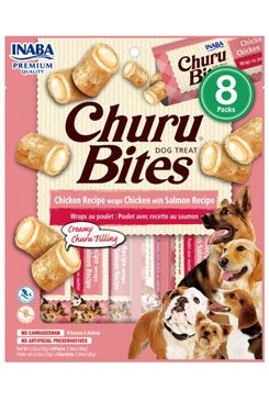 Churu Dog Bites Chicken wraps Chicken+Salmon 8x12g