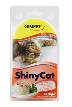 Gimpet kočka konz. ShinyCat  kuře+papája 2x70g