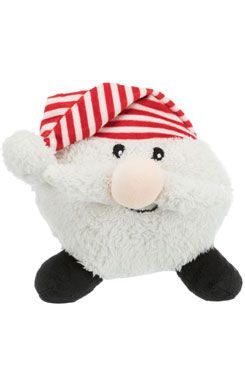 Vánoční hračka pes Míček Santa plyš 18-29cm TR