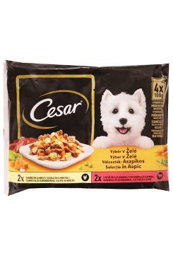 Cesar Selection kapsička v želé 4x100g