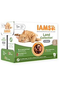 Iams Cat suchozem. maso v omáčce multipack 12x85g