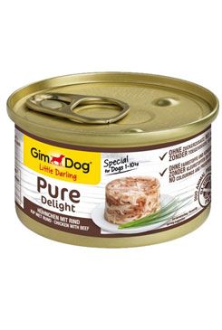 Gimdog konz. Pure delight kuře s hovězím 85g