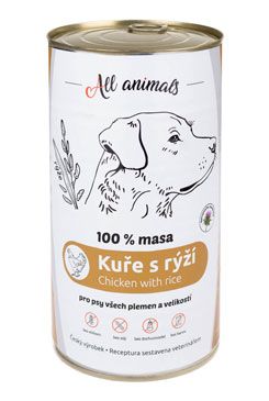 All Animals DOG kuřecí mleté s rýží 1200g