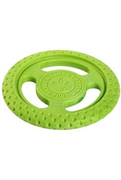 Hračka pes FRISBEE MINI plov. z TPR zelená Kiwi