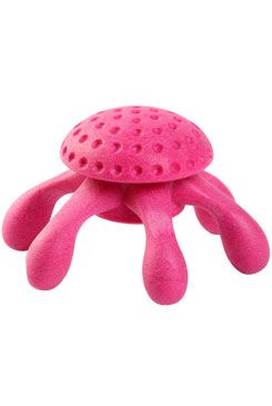 Hračka pes OCTOPUS MINI plov. z TPR růžová Kiwi