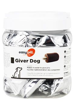 Easypill Giver Dog 400g /průhledná dóza