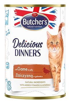 Butcher's Cat Delicious jelení v želé konz. 400g