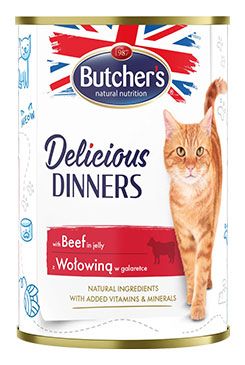 Butcher's Cat Delicious hovězí v želé konz. 400g