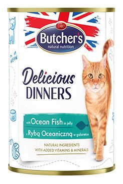 Butcher's Cat Delicious moř.ryby v želé konz. 400g