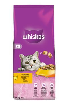 Whiskas Dry s kuřecím masem a játry 14kg
