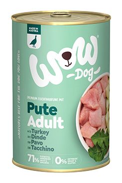WOW konzerva Krocan s cuketou Adult 400g