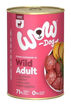 WOW konzerva Zvěřina s batáty Adult 400g