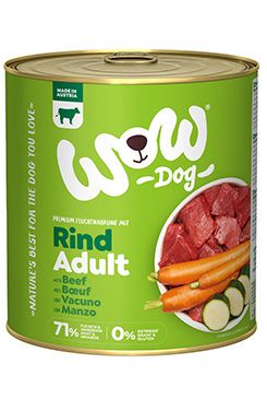 WOW konzerva Hovězí s karotkou Adult 800g