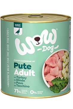 WOW konzerva Krocan s cuketou Adult 800g