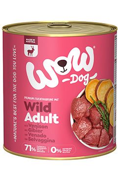 WOW konzerva Zvěřina s batáty Adult 800g