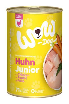 WOW konzerva Kuřecí s karotkou Junior 400g