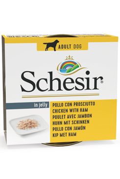 Schesir Dog konz. Adult kuře/šunka 150g