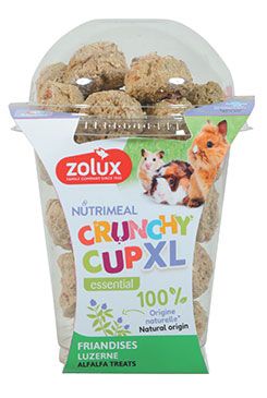 Pochoutka CRUNCHYCUP XL vojtěška 190g Zolux