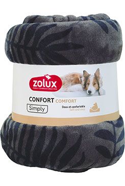 Pelech deka COCOON 200x150cm antracit se vzorem Zolux
