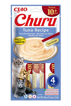Churu Cat Senior 10+ Tuna Recipe 4x14g