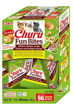 Churu Cat BOX Fun Bites Chicken wraps Chick&Pumpk8x12g