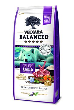 Velxara Balanced FM Dog Adult Monoprot.Lamb&Rice 750g