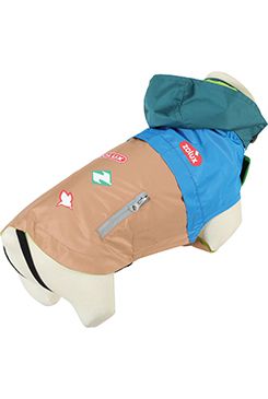 Obleček pláštěnka pro psy VINTAGE modrá 35cm Zolux