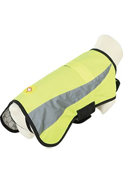 Obleček bunda pro psy REFLEXNÍ žlutá 35cm Zolux