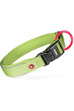 Obojek pes PREMIUM Nylon 15mm/25-30cm sv.zelená Zolux