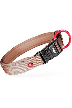 Obojek pes PREMIUM Nylon 25mm/45-50cm hnědá Zolux