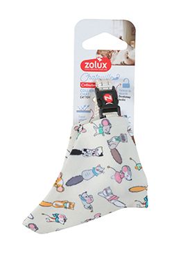 Obojek kočka CHATOUILLE se šátkem Zolux