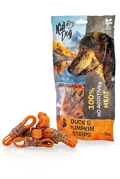 Pochoutka KIDDOG SUPER PREMIUM kachní maso,dýně 150g