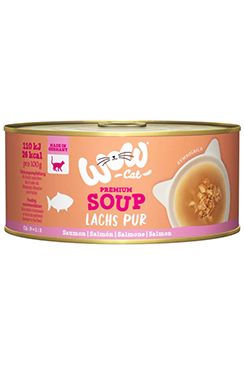 WOW Cat konzerva Adult Soup lososová polévka 70g
