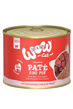 WOW Cat konzerva Adult Paté PUR hovězí 200g