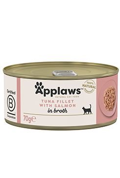 Applaws Cat konzerva Adult Broth tuňák s lososem 70g