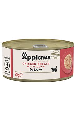 Applaws Cat konzerva Adult Broth kuř.prsa s kachnou70g