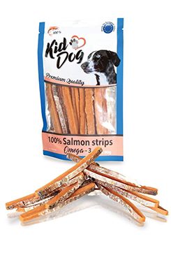 Pochoutka KIDDOG losos v proužku 80g