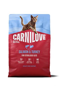 Carnilove Cat Active Dry Salmon&Turkey Steril.Ad.AB2kg