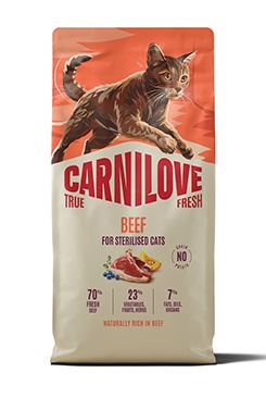 Carnilove Cat True Fresh Dry Beef Steril. Adult AB 6kg