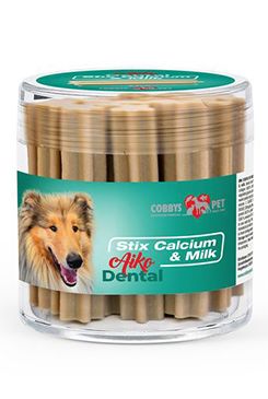 Pochoutka Aiko Dental Stix Calcium&Milk 6,4cm/220g