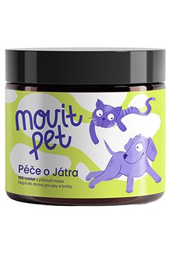 MOVit PET Péče o játra, s příchutí masa 100tbl