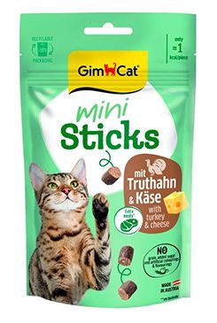 GimCat Mini Sticks krocan&sýr 50g