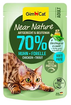 GimCat Near Nature kapsa kuře&pstruh 85g