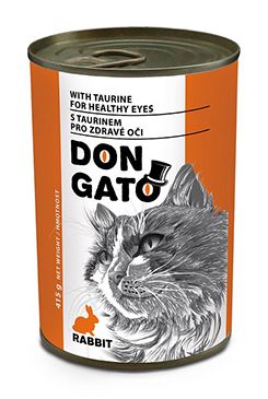Don Gato cat konz. králičí 415g